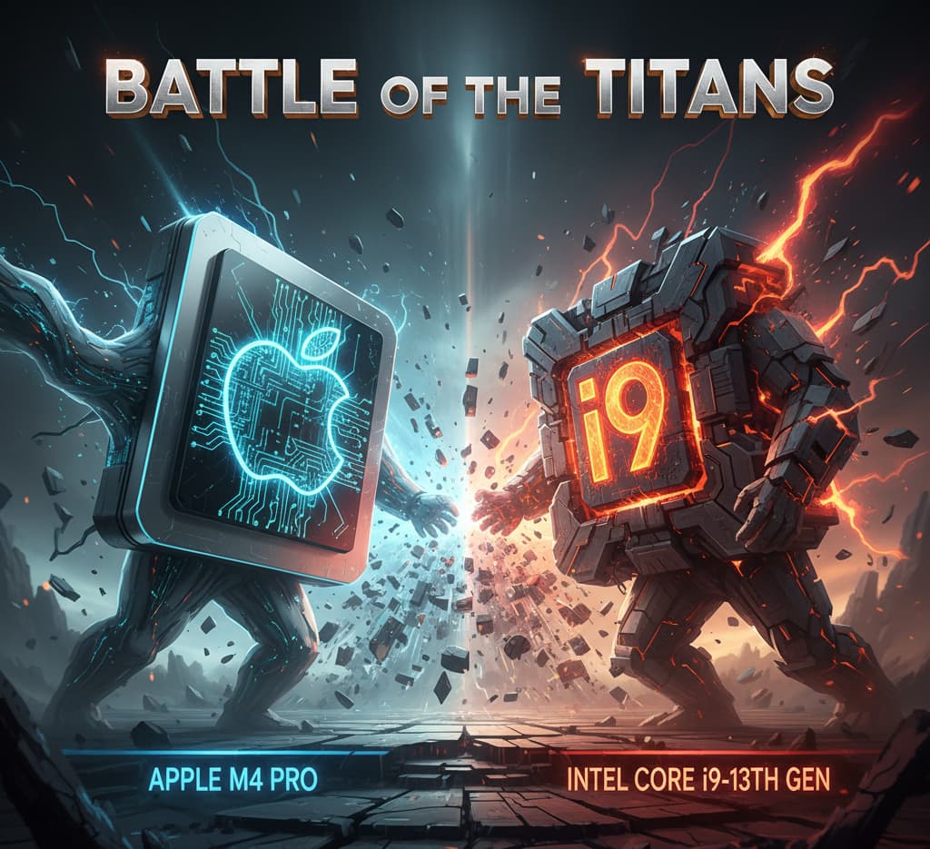 Apple M4 Pro vs. Intel Core i9-13th Gen: Battle of the Titans